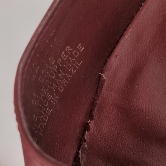 VINTAGE Y2K Chunky Square Toe Block Heel Red Mule Slide Tommy Hilfiger 8… - Picture 10 of 12